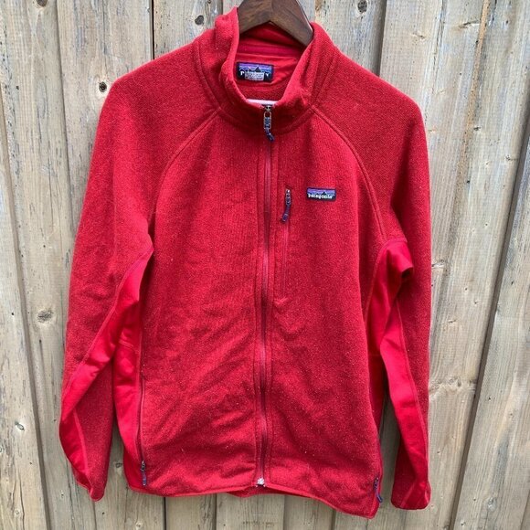 Patagonia Full Zip Sweater Jacket Red XL - Picture 1 of 5